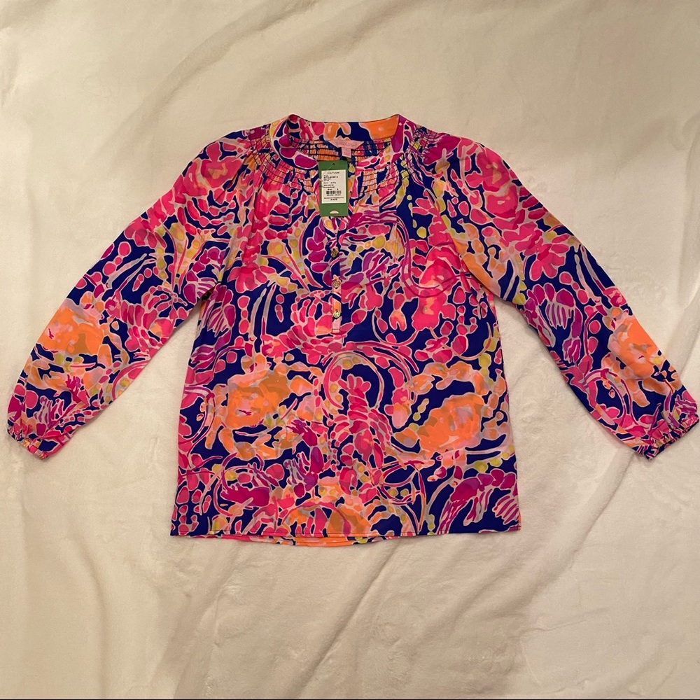 Lilly Pulitzer NWT Elsa Top Catch and Release 🦞
